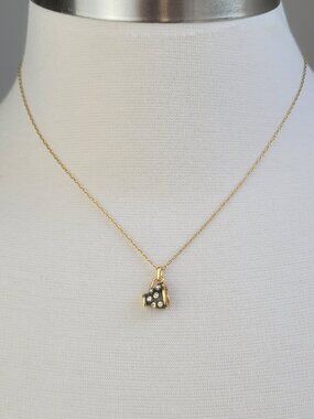 Kate Spade Alice in Wonderland Mini Teacup Crystals Pendant Gold-Tone Necklace